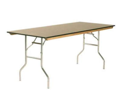 Maywood ML4872 72" W x 48" D x 30" H Rectangular Plastic Laminated Plywood Top Standard Folding Table