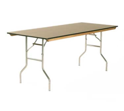 Maywood ML4872 72" W x 48" D x 30" H Rectangular Plastic Laminated Plywood Top Standard Folding Table