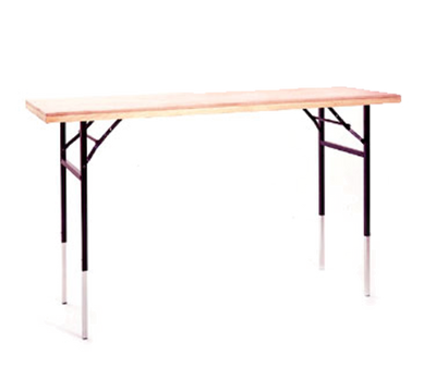 Maywood MP2472DHDIS 72" W x 24" D Plywood With Flush Pine Edge Merchandising / Display Table