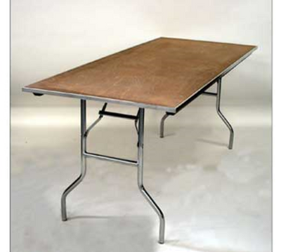 Maywood MP4860 60" W x 48" D x 30" H Rectangular Plywood Top Standard Folding Table