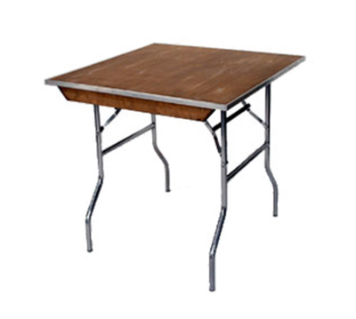 Maywood MP54SQFLD 54" W x 30" H x 54" D Plywood Square Top Standard Folding Table