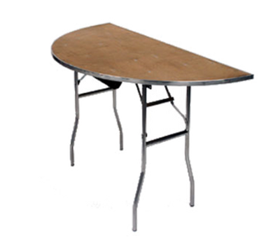 Maywood MP42HR 42" W x 30" H Plywood Half-Round Top Standard Folding Table