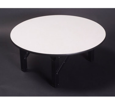 Maywood DLORIG30RDRISER 30" Dia. 12" High Metal Glide Caps Std Single-Deck Round Top Original Table Riser
