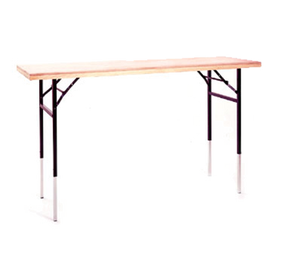 Maywood MP2496DHDIS 96" W x 24" D Plywood With Flush Pine Edge Merchandising / Display Table