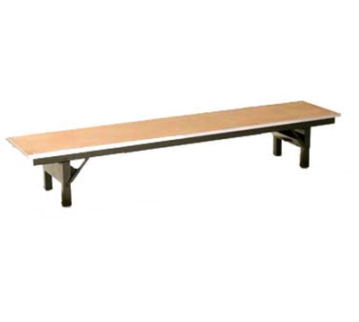 Maywood DPORIG1596RISER 96" Long 15" Wide 12" High Metal Glide Caps Std Single-Deck Rectangular Top Original Table Riser