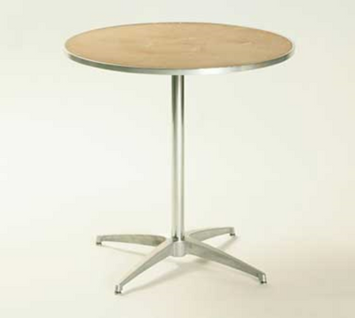 Maywood MP30RDPED30 30" W x 30" H Plywood Round Top Standard Pedestal Table
