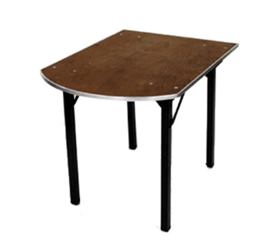 Maywood DPORIG3040PEN 40" W x 30" D x 30" H Peninsula Plywood Top Original Folding Table