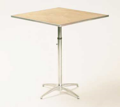 Maywood MP36SQPEDADJ 36&quot; W Plywood Square Top Standard Pedestal Table