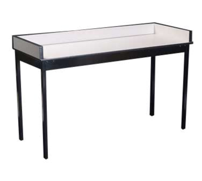 Maywood DLLAUNBS2472 72" W x 34" H Plastic Laminated Plywood With Black Vinyl Flush Edge Laundry Table
