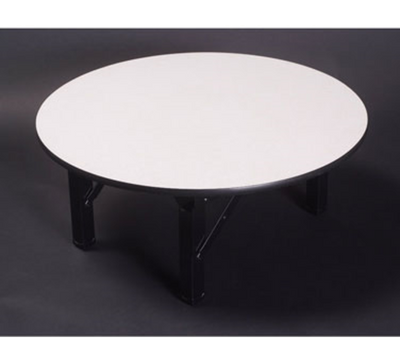 Maywood DLORIG24RDRISER 24" Dia. 12" High Metal Glide Caps Std Single-Deck Round Top Original Table Riser