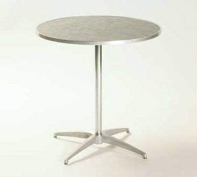 Maywood ML30RDPED30 30" W x 30" H Plywood Round Top Standard Pedestal Table