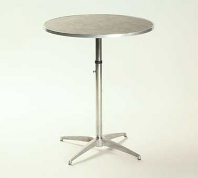 Maywood ML36RDPEDADJ 36" W x 42" H Plywood Round Top Standard Pedestal Table