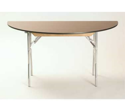 Maywood ML48HR 48" W x 30" H Plywood Half-Round Top Standard Folding Table