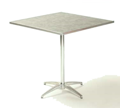 Maywood ML36SQPED30 36" W x 30" H Plywood Square Top Standard Pedestal Table
