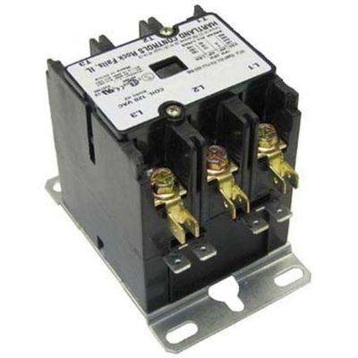AllPoints 44-1071 30A Inductive 40A Resistive 3 Poles Contactor - 208/204 Volts