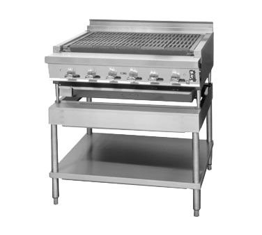 Montague UFLC-36R-NG 36" Natural Gas Countertop Char-Broiler - 114,000 BTU