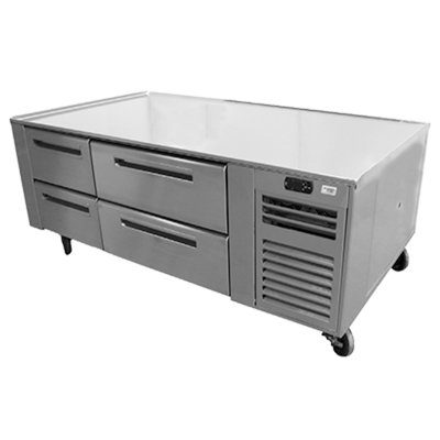 Montague FB-60-R 60"W Two Drawer Legend Heavy Duty Extreme Cuisine Freezer Equipment Base/Stand