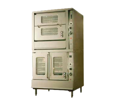 Montague 2-70A Vectaire Double-Deck Natural Gas Bakery Depth Convection Oven - 70,000 BTU/Deck