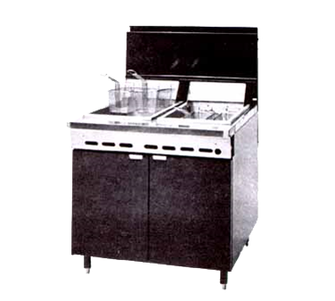 Montague Rf240 Natural Gas Stainless Steel Heavy-Duty Fryer Range Match - 220,000 BTU