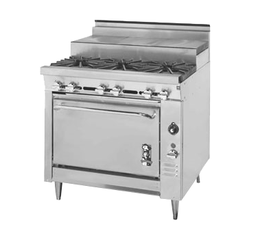 Montague 36-559S 36" Gas Heavy Duty Range - 135,000 BTU