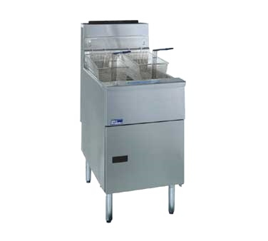 Pitco SG18-S Liquid Propane Stainless Steel Fryer - 140,000 BTU