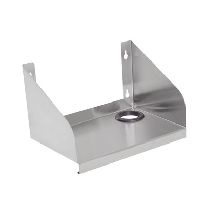 John Boos EUBBS-12 12" Bolt-On Blender Station Shelf