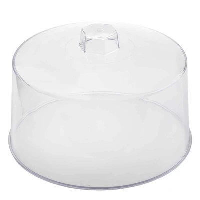 TableCraft Products 421 12" Dia. x 7 1/2"H Styrene Plastic Handle Cake Cover