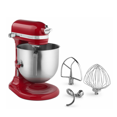 KitchenAid KSM8990ER Empire Red NSF 8 Qt. Commercial Stand Mixer - 120V 1 3/10 HP