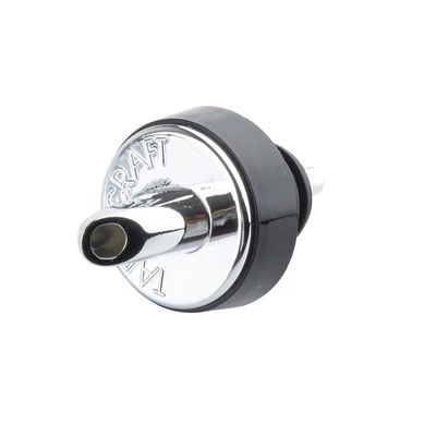 TableCraft Products 671 Black Collar Chrome Plated Spout Plastic Cash &amp; Carry Free Flow Pourer