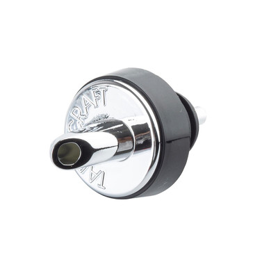 TableCraft Products 671 Black Collar Chrome Plated Spout Plastic Cash & Carry Free Flow Pourer