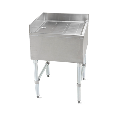 John Boos EUBD-2121-C Stainless Steel Underbar Corner Drain Board