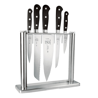 Mercer M23500 Renaissance 6 Piece Black Forged High Carbon Stainless Steel Knife Block