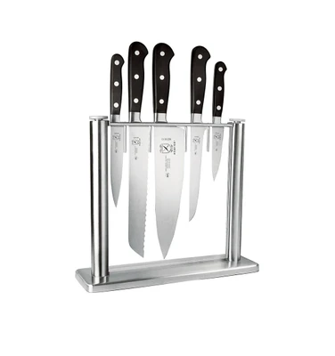 Mercer M23500 Renaissance 6 Piece Black Forged High Carbon Stainless Steel Knife Block