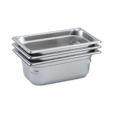 Vollrath 90422 1.8 Qt. 22 Gauge Stainless Steel Super Pan 3 1/4 GN Food Pan