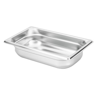 Vollrath 90422 1.8 Qt. 22 Gauge Stainless Steel Super Pan 3 1/4 GN Food Pan