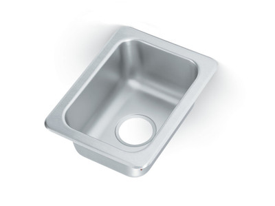 Vollrath 131-9 10 11/16" W x 13" D One Compartment 9 3/8" W x 11 3/4" Front-To-Back x 6 1/2" Deep Bowl Self-Rimming 2" Drain Drop-In Sink