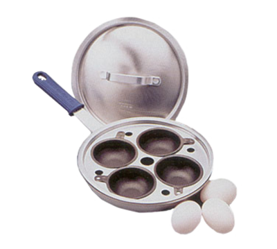 Vollrath 56507 4 Cups 8" Natural Finish Fry Pan With Cool Handle Wear-Ever Egg Poacher Set