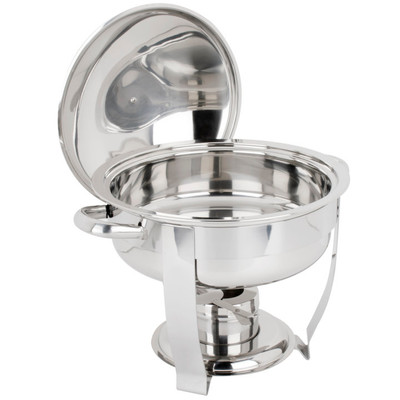 Vollrath 46503 4 Qt. Stainless Steel Orion Oval Chafer With Stand