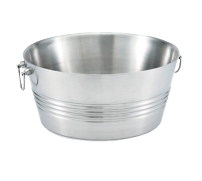 Vollrath 47225 Stainless Steel Large Round Tabletop Beverage Bin