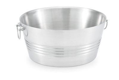 Vollrath 47225 Stainless Steel Large Round Tabletop Beverage Bin