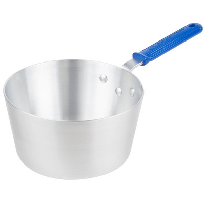 Vollrath 434412 4.5 Qt. 11 Gauge Aluminum Alloy Cool Handle with EverTite Riveting Wear-Ever Tapered Sauce Pan