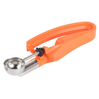 Vollrath 47404 .33 Oz. Orange Stainless Steel Scoop &amp; Shaft #100 Disher