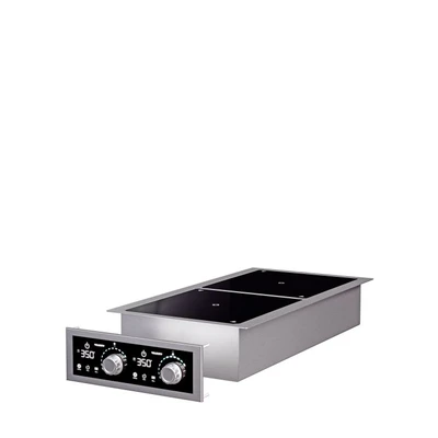 Vollrath FC-IDI-D2900 14.35" W x 14.41" D x 6.42" H Stainless Steel Drop-In Induction Range - 208-240 Volts, 24 Amps