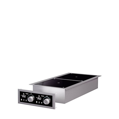 Vollrath FC-IDI-D2900 14.35" W x 14.41" D x 6.42" H Stainless Steel Drop-In Induction Range - 208-240 Volts, 24 Amps