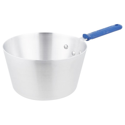 Vollrath 434512 5.5 Qt. 11 Gauge Aluminum Alloy Cool Handle with EverTite Riveting Wear-Ever Tapered Sauce Pan