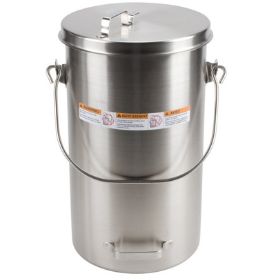 Vollrath 59200 19.75 Qt. Stainless Tote Pail With Cover