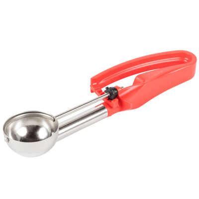 Vollrath 47376 1.52 Oz. Red Stainless Steel Scoop &amp; Shaft #24 Disher