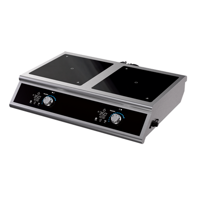 Vollrath DUALI-2900SS 28.38" W Stainless Steel Control Knob Countertop Induction Ranges - 208-240 Volts