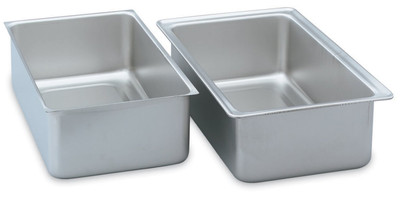 Vollrath 99765 20" W x 6" H x 12" D Full Size Standard Bead Stainless Steel Water / Spillage Pan