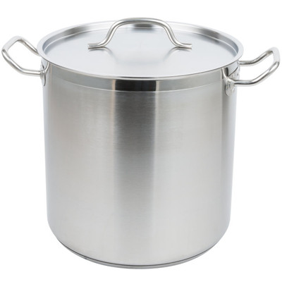 Vollrath 3504 18 Quart Stainless Steel Optio Stock Pot with Cover